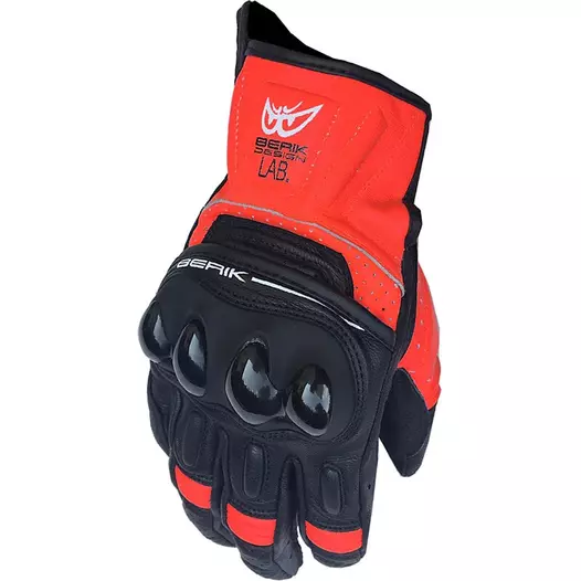 Berik Tx-2 Leather мотоперчатки Black Red Красный (размер: xs)