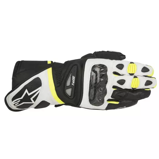 Alpinestars Sp-1 Leather Glove 2015 White Black Yellow Желтый