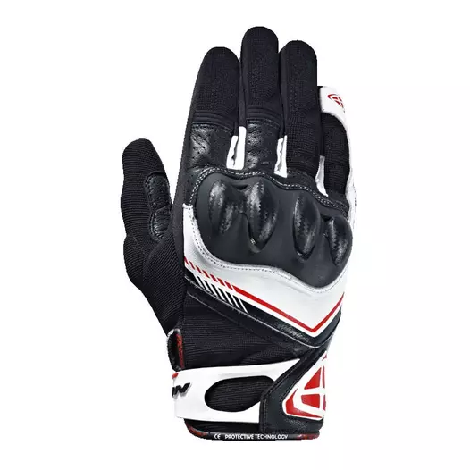 Ixon Rs Drift мотоперчатки Black White Red Красный (размер: s)