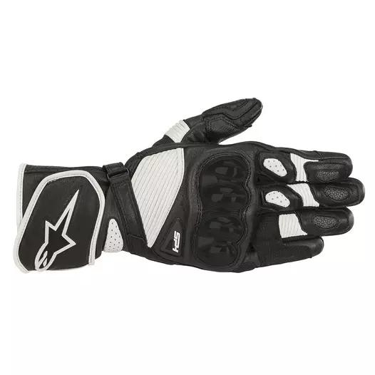 Alpinestars Sp-1 V2 Leather мотоперчатки White Black Белый (размер: 3xl)