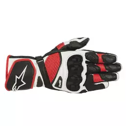 Alpinestars Sp-1 V2 Leather мотоперчатки White Red Красный