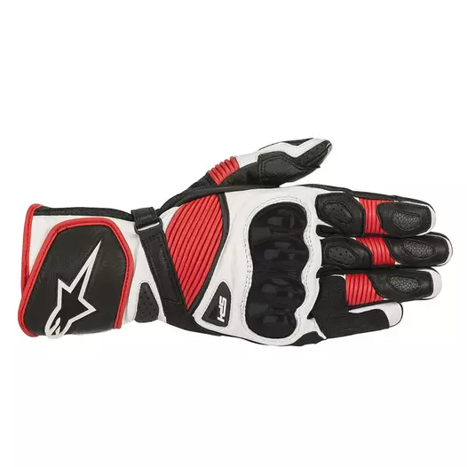 Alpinestars Sp-1 V2 Leather мотоперчатки White Red Красный (размер: 2xl)