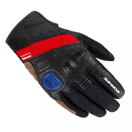 Spidi Flash-r Evo 2 мотоперчатки Black Red Blue Красный
