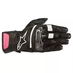 Alpinestars Stella Sp-2v2 Leather мотоперчатки Black Fuchsia Розовый