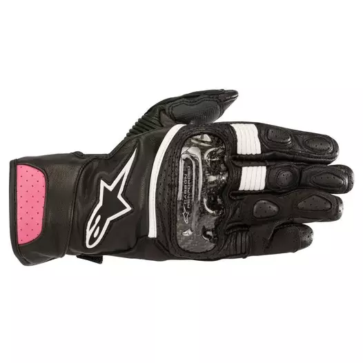 Alpinestars Stella Sp-2v2 Leather мотоперчатки Black Fuchsia Розовый (размер: l)