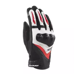Clover Raptor 3 мотоперчатки Black White Red Красный (размер: m)