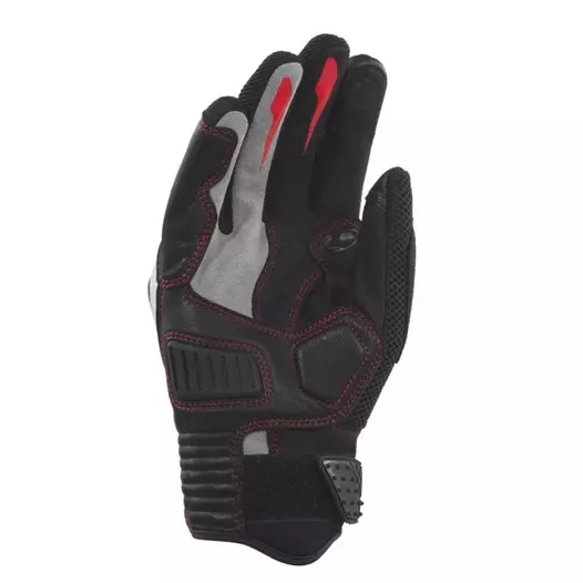 Clover Raptor 3 мотоперчатки Black White Red Красный