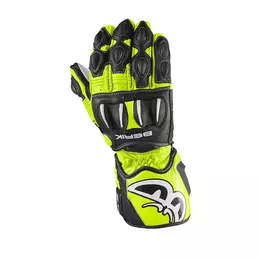 Berik Track 2.0 Kid мотоперчатки Black White Fluo Yellow Желтый