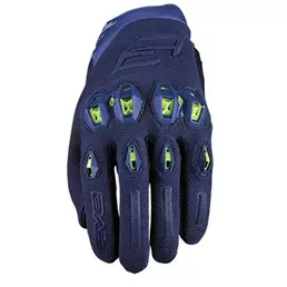 Five Stunt Evo 2 мотоперчатки Blue Fluo Yellow Синий