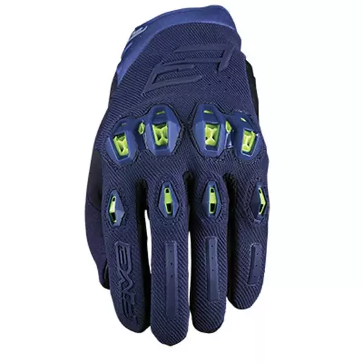 Five Stunt Evo 2 мотоперчатки Blue Fluo Yellow Синий (размер: m)
