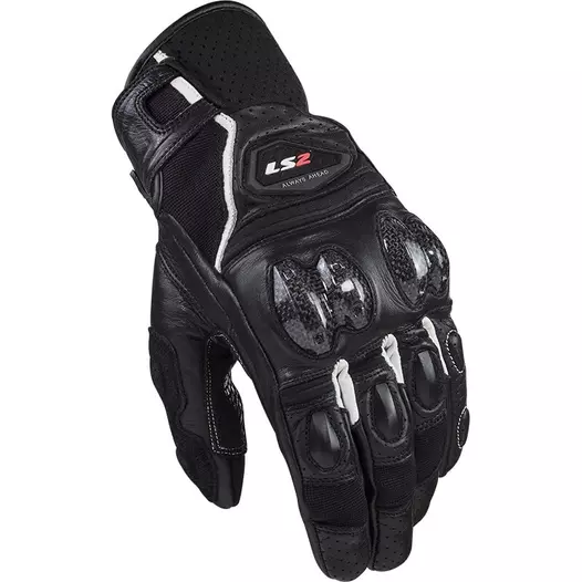 Ls2 Spark 2 Leather мотоперчатки Black White Белый (размер: s)