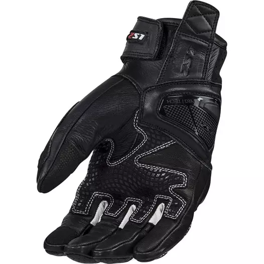 Ls2 Spark 2 Leather мотоперчатки Black White Белый