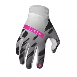Seven Mx Zero 25.1 Clash мотоперчатки White Pink Серый (размер: s)
