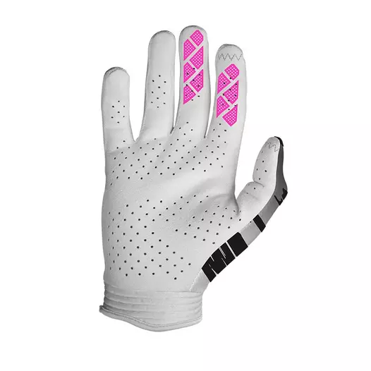 Seven Mx Zero 25.1 Clash мотоперчатки White Pink Серый