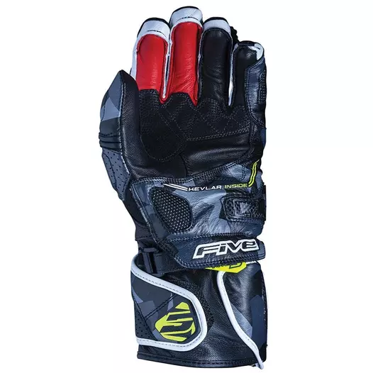 Five Rfx1 мотоперчатки Camo Yellow Fluo Черный