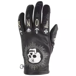 Helstons Grafic Hiver Skull Lady мотоперчатки Black Черный
