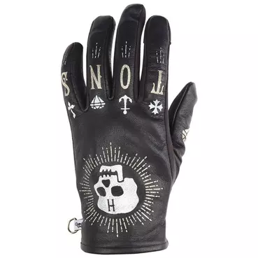 Helstons Grafic Hiver Skull Lady мотоперчатки Black Черный