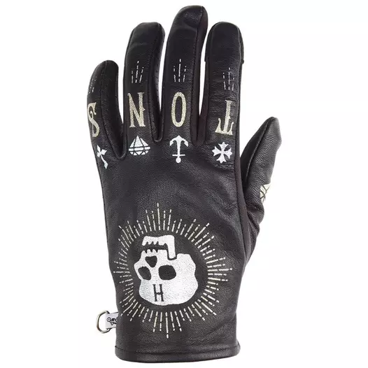 Helstons Grafic Hiver Skull Lady мотоперчатки Black Черный (размер: 6)