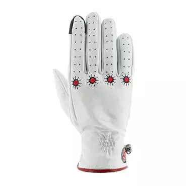 Helstons Shine Ete Lady Leather мотоперчатки White Белый