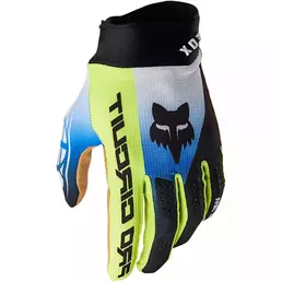 Fox Pro Circuit Foyl мотоперчатки Black White Blue Черный
