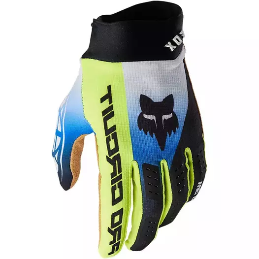 Fox Pro Circuit Foyl мотоперчатки Black White Blue Черный (размер: m)