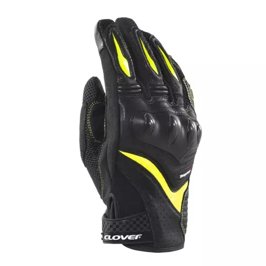 Clover Raptor 3 мотоперчатки Black Yellow Желтый (размер: s)