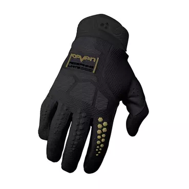 Seven Mx Rival 25.1 Ascent мотоперчатки Black Gold Черный