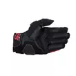 Alpinestars Halo Leather мотоперчатки Black White Red Красный
