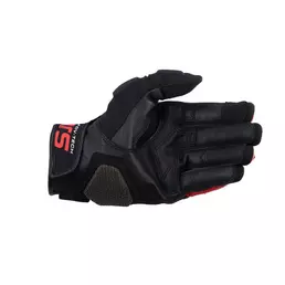 Alpinestars Halo Leather мотоперчатки Black White Red Красный