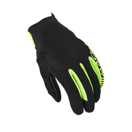 Macna Obtain Leather мотоперчатки Black Yellow Fluo Желтый