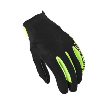 Macna Obtain Leather мотоперчатки Black Yellow Fluo Желтый