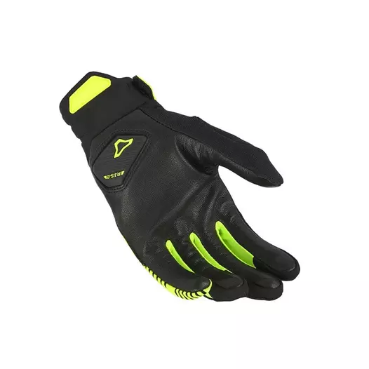 Macna Obtain Leather мотоперчатки Black Yellow Fluo Желтый