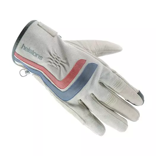 Helstons Jeff Ete мотоперчатки Beige Blue Red Бежевый (размер: 12)