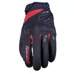Five Rs3 Evo мотоперчатки Black Red Красный