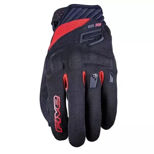 Five Rs3 Evo мотоперчатки Black Red Красный (размер: s)