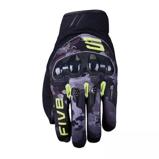 Five Rsx мотоперчатки Black Yellow Fluo (размер: s)