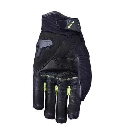 Five Rsx мотоперчатки Black Yellow Fluo