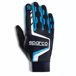 Gloves Sparco HYPERGRIP+ 9 Black/Blue Черный