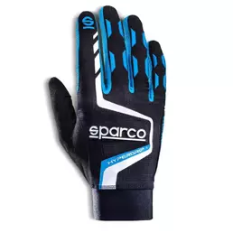 Gloves Sparco HYPERGRIP+ 9 Black/Blue Черный