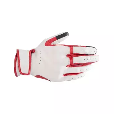 Alpinestars Dyno Leather мотоперчатки White Red Белый