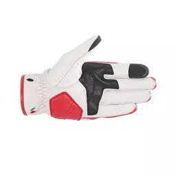 Alpinestars Dyno Leather мотоперчатки White Red Белый