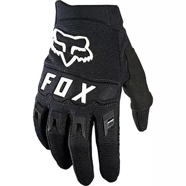 Fox Dirtpaw Youth мотоперчатки Black White Черный