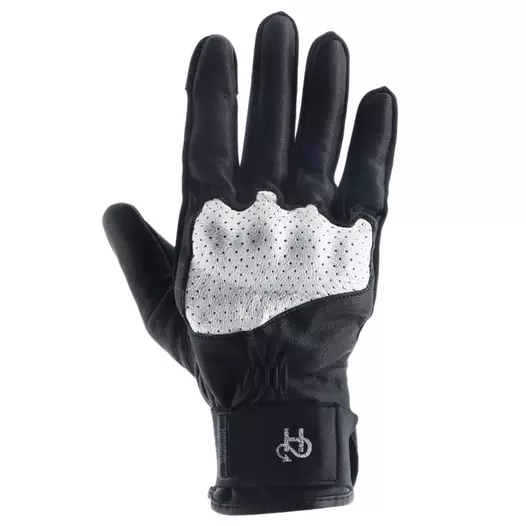HELSTONS Neo Air perforierte Lederhandschuhe Черно-белый