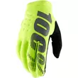 100% Brisker Mx мотоперчатки Fluo Yellow Желтый (размер: s)