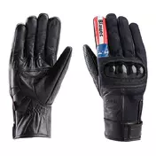 Blauer Combo Carbon Denim Usa Leather мотоперчатки Черный