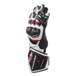 Clover Rs-9 Race Replica мотоперчатки White Red Black Красный