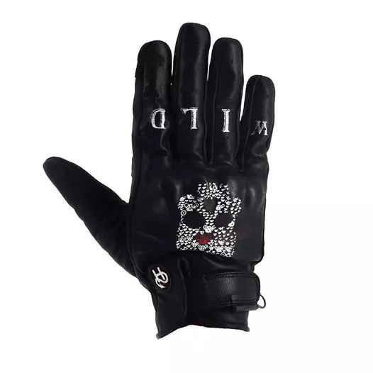 Helstons Skull Ete Leather мотоперчатки Black Черный (размер: 8)