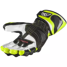 Berik Track 2.0 мотоперчатки Black White Fluo Yellow Желтый