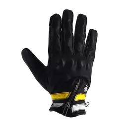 Helstons Ziper Ete Leather мотоперчатки White Yellow Желтый