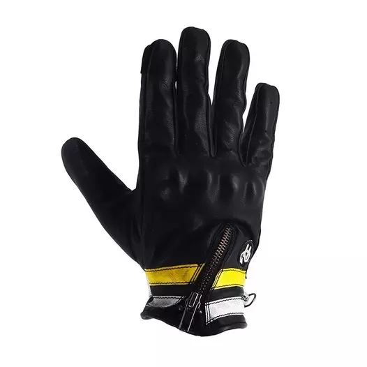 Helstons Ziper Ete Leather мотоперчатки White Yellow Желтый (размер: 10)